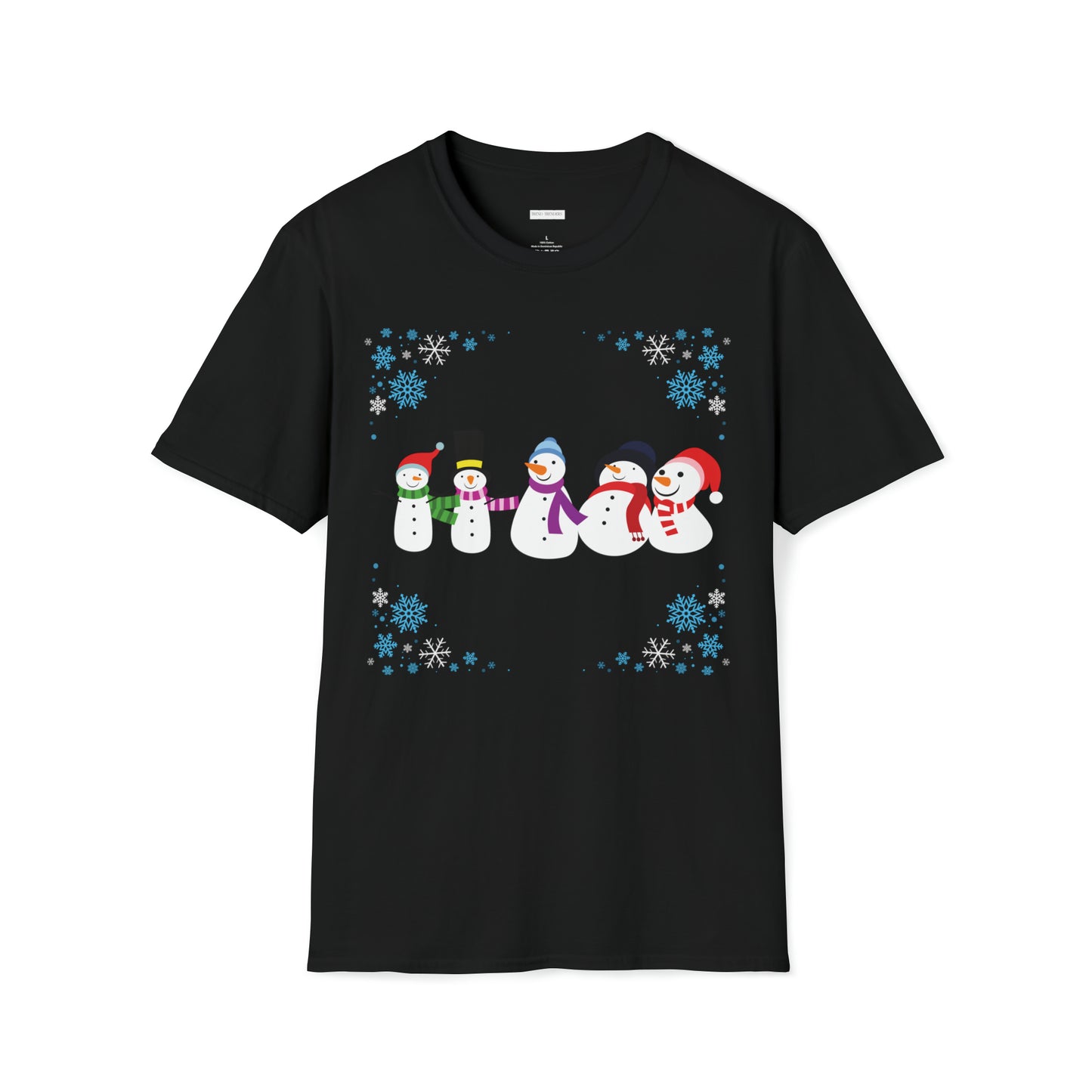 Snow Man Holiday T Shirt