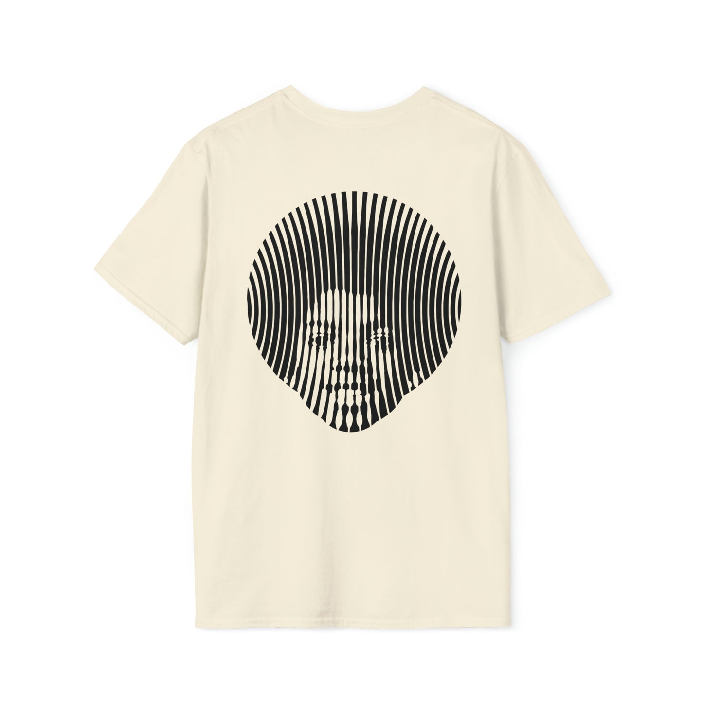 100% Cotton T shirt. Custom t shirt design featuring young Michael Jackson, Back side full face image and front side text. Natural color tee shirt