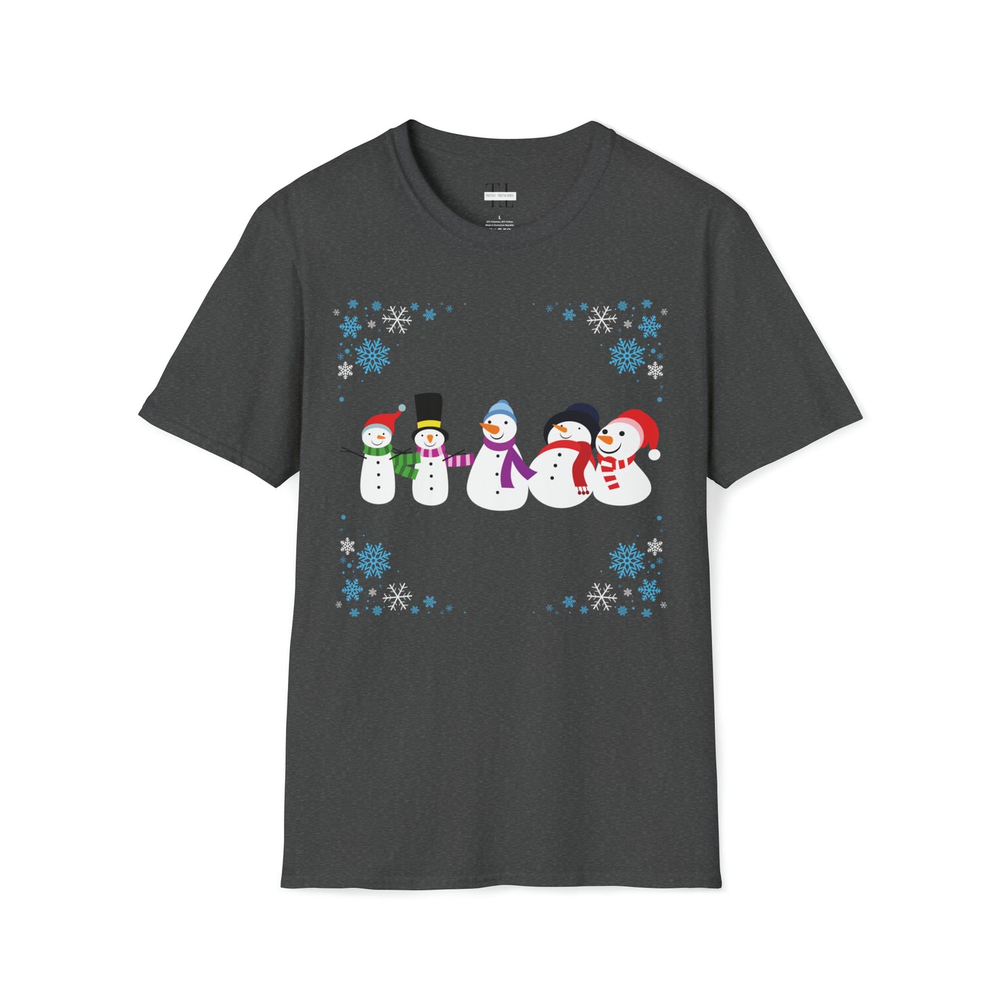 Snow Man Holiday T Shirt