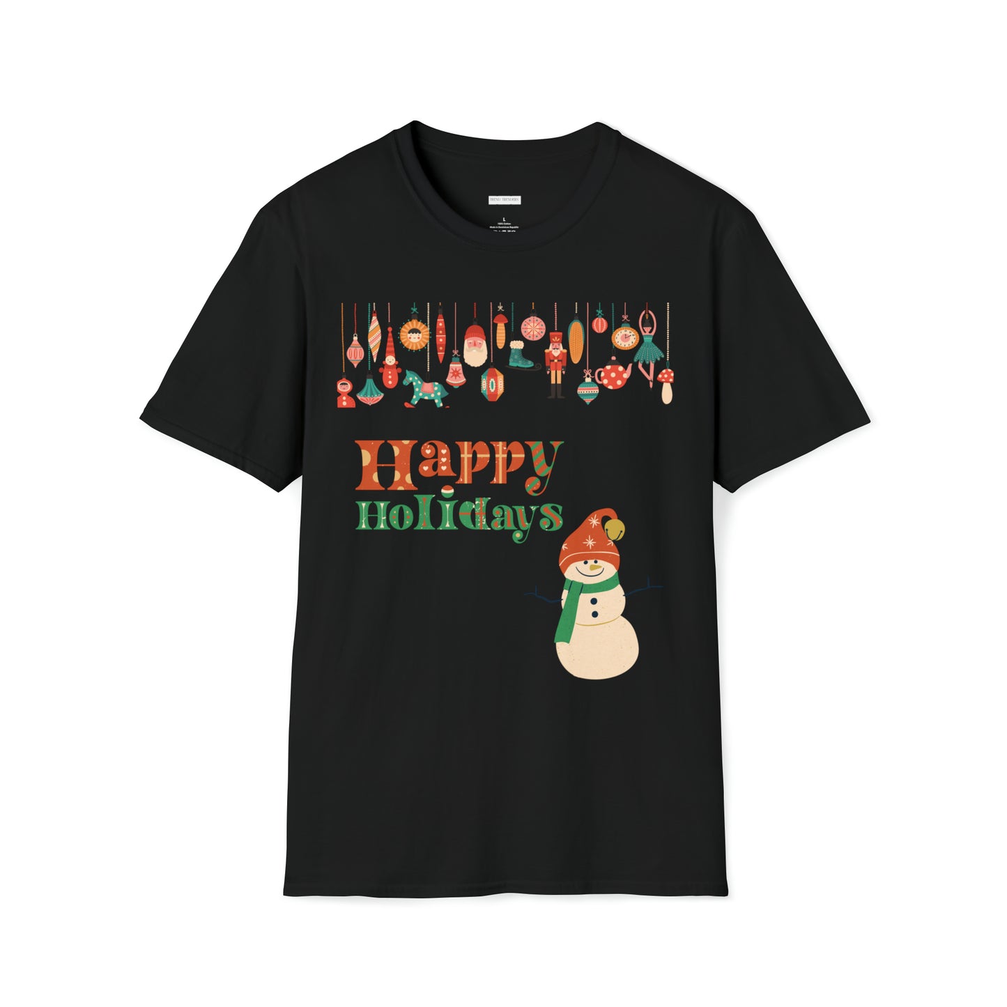 Ornament & Snowman Holiday T Shirt