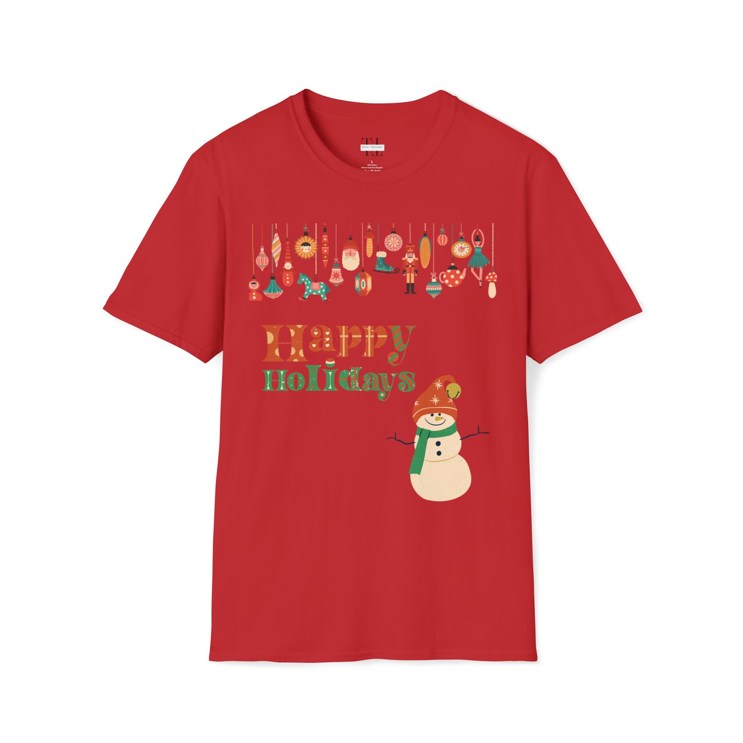 Ornament & Snowman Holiday T Shirt