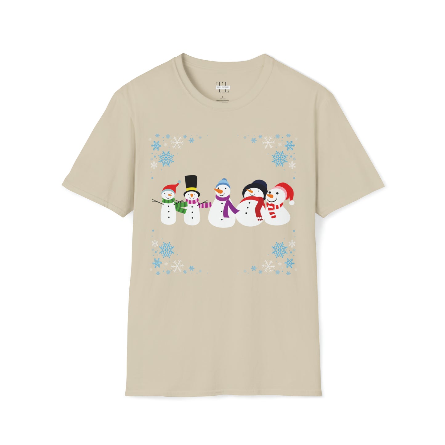 Snow Man Holiday T Shirt