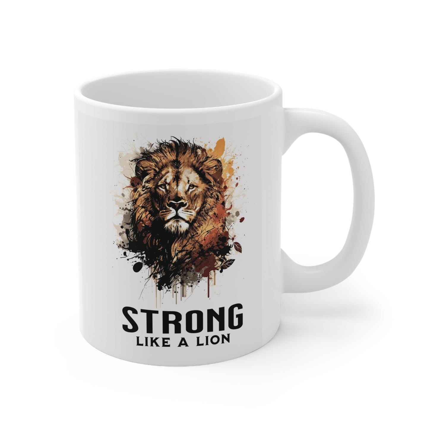 Strong Like a Lion Ceramic Mug 11oz