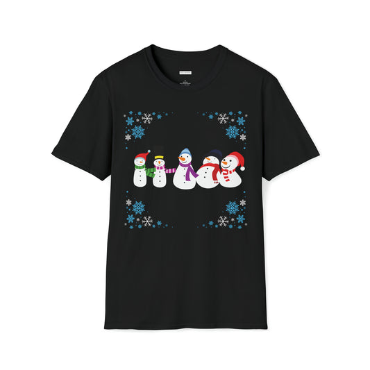 Snow Man Holiday T Shirt