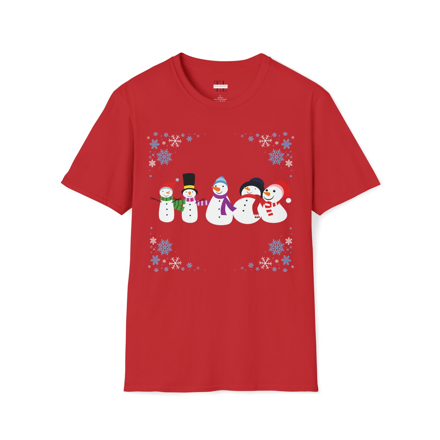 Snow Man Holiday T Shirt